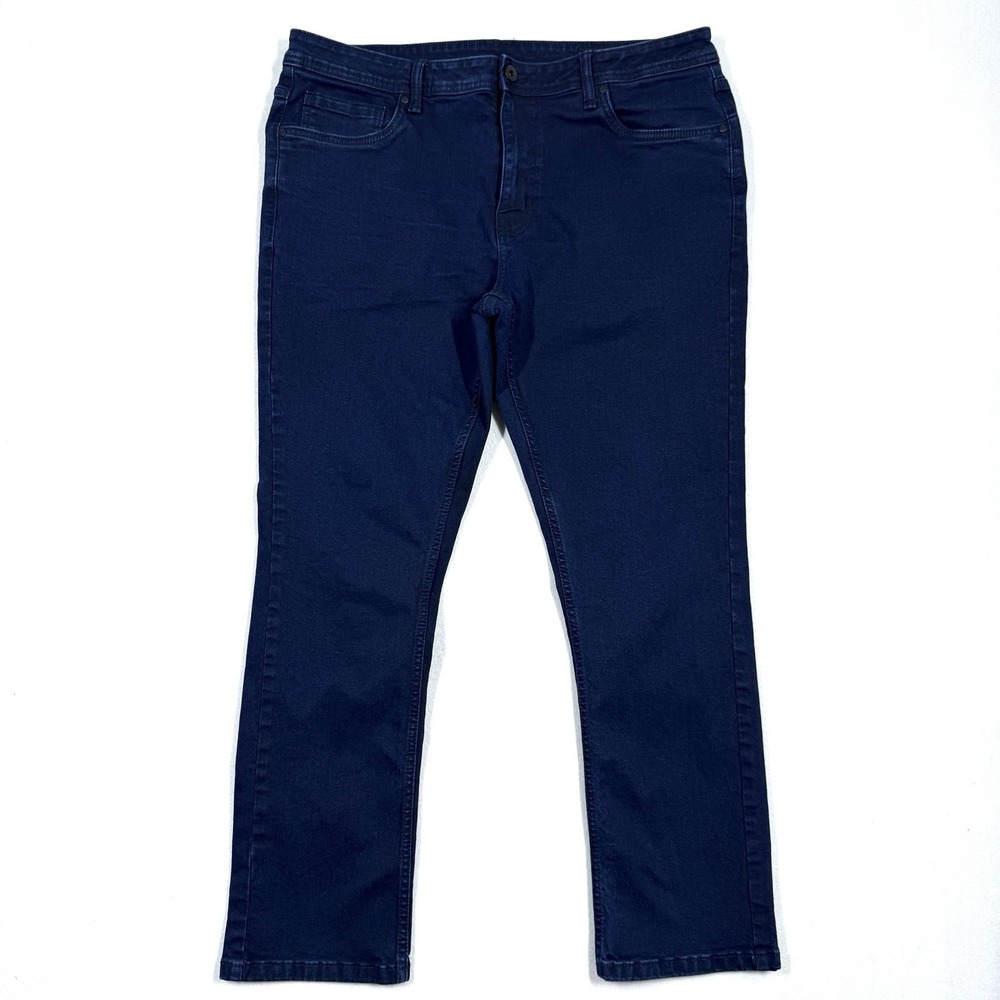 The Perfect Jean NYC Jeans Mens 38x28 Blue Slim Fit Denim Stretch Straight Leg‎